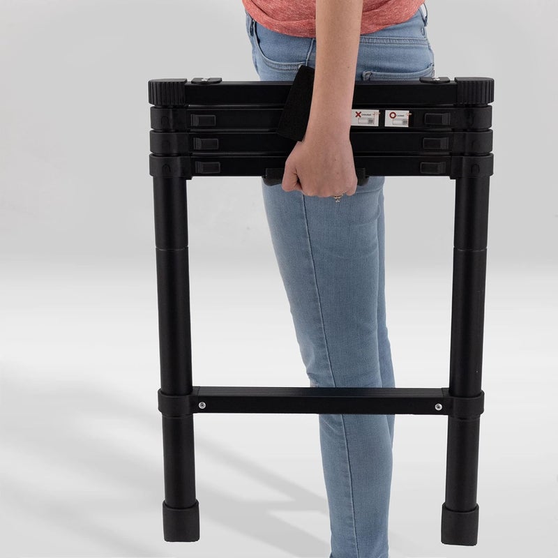 RecPro سلم سرير قابل للطي مع قضبان تثبيت | هيكل خفيف الوزن من الألمنيوم القابل للطي (60 بوصة) - Image 5